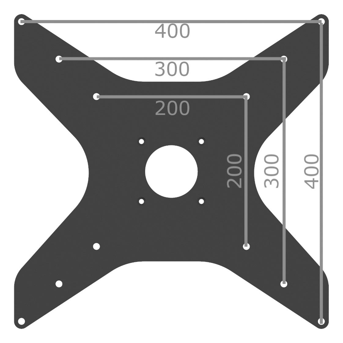 Cavus CAV-V44 Montageplatte zu Cavus-Kopfteil