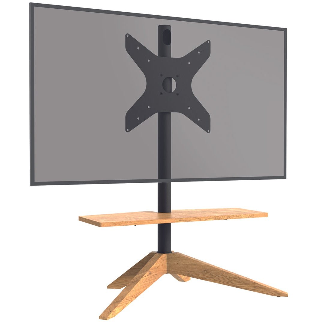 Cavus CROSS TV-Ständer Eiche, Vesa 400x400
