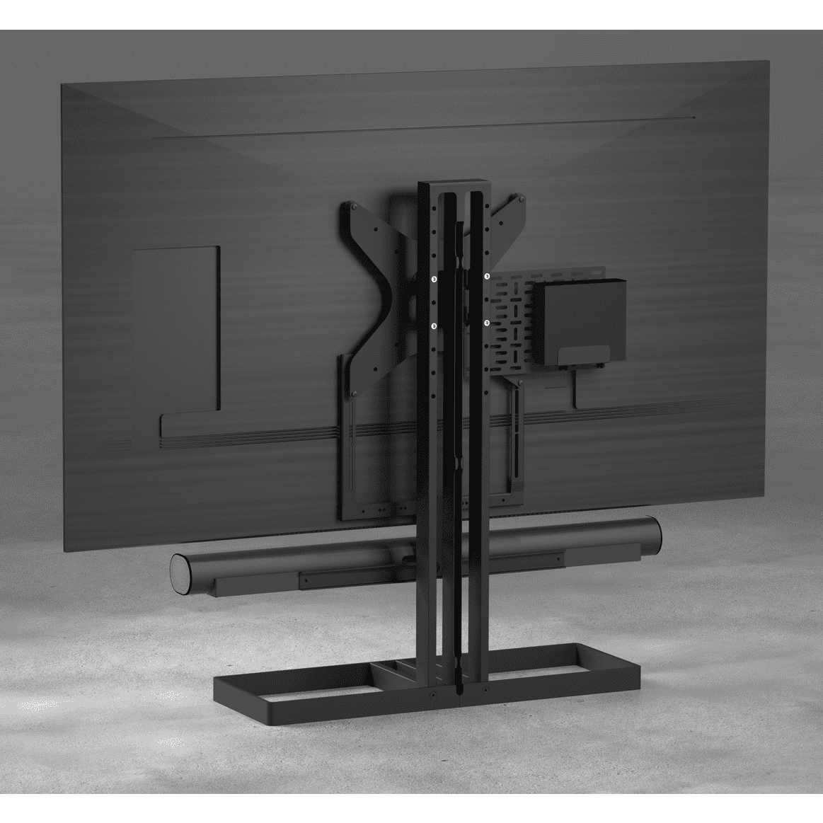 Cavus EDGE100B44 TV-Ständer Schwarz, Vesa 400x400