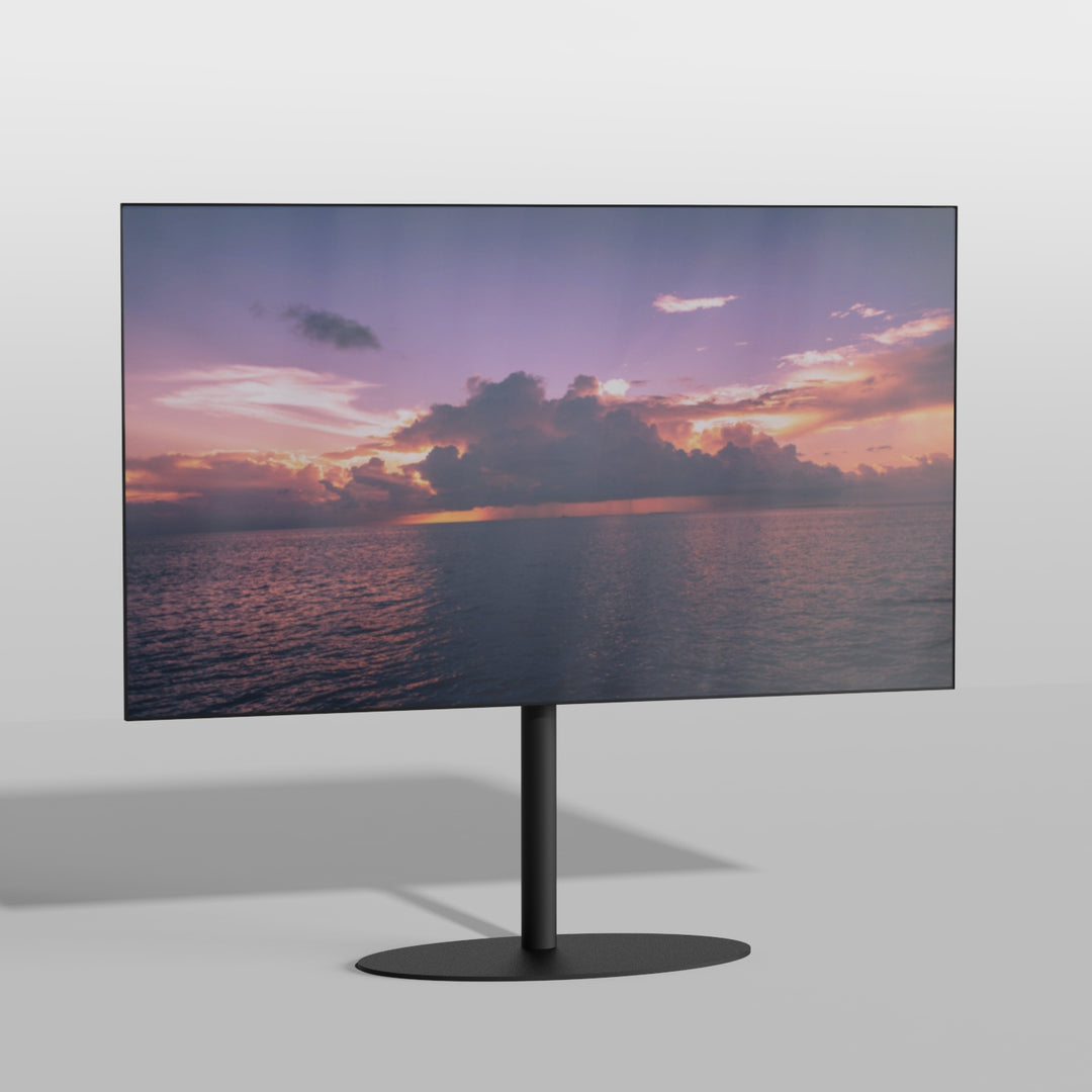 Cavus ELLIPS100B01 TV-Ständer ELLIPS, Schwarz,1m, 75x400
