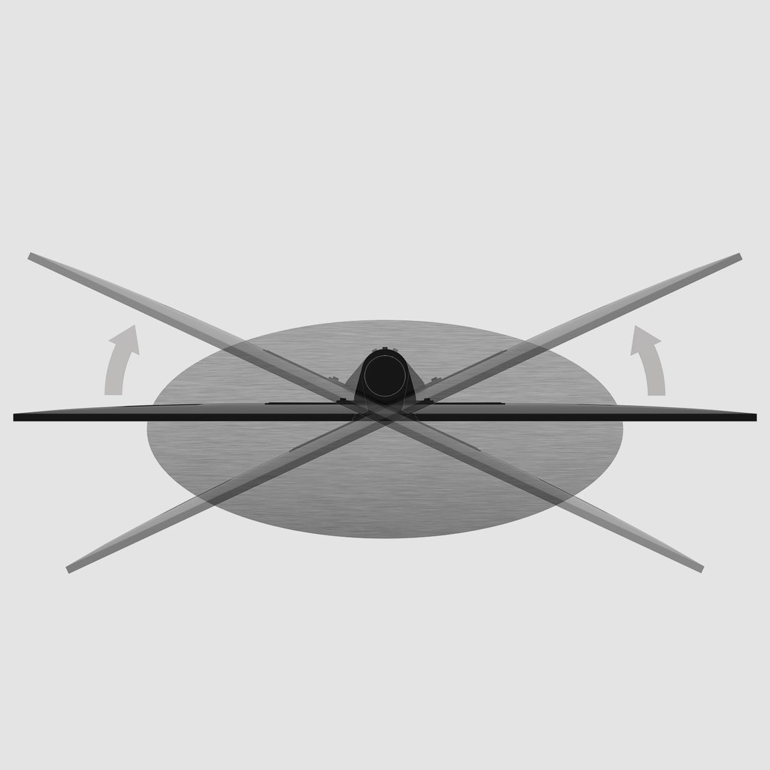 Cavus ORBIT100S01 TV-Ständer ORBIT, Edelstahl, 1m, 75x400