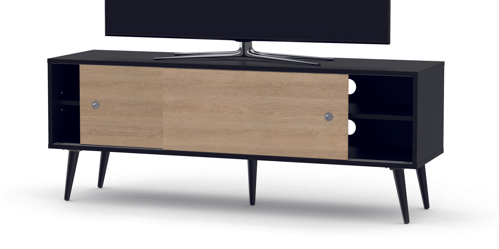 Sonorous Retro 140 Body Schwarz, Front Eiche