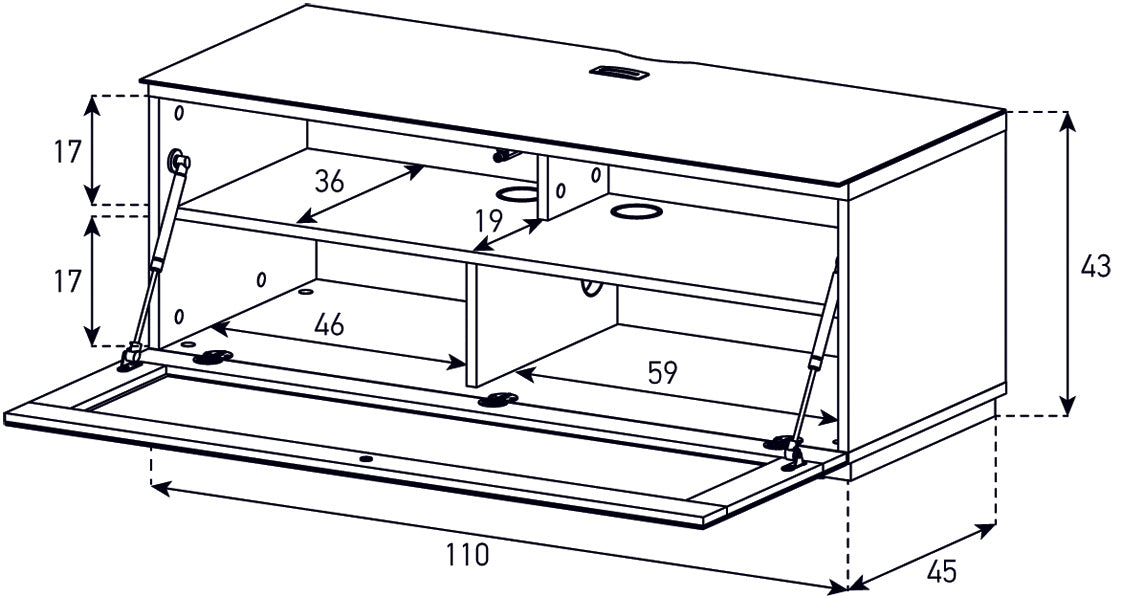 Sonorous STD110I-BLK-BLK-BS Flatpack