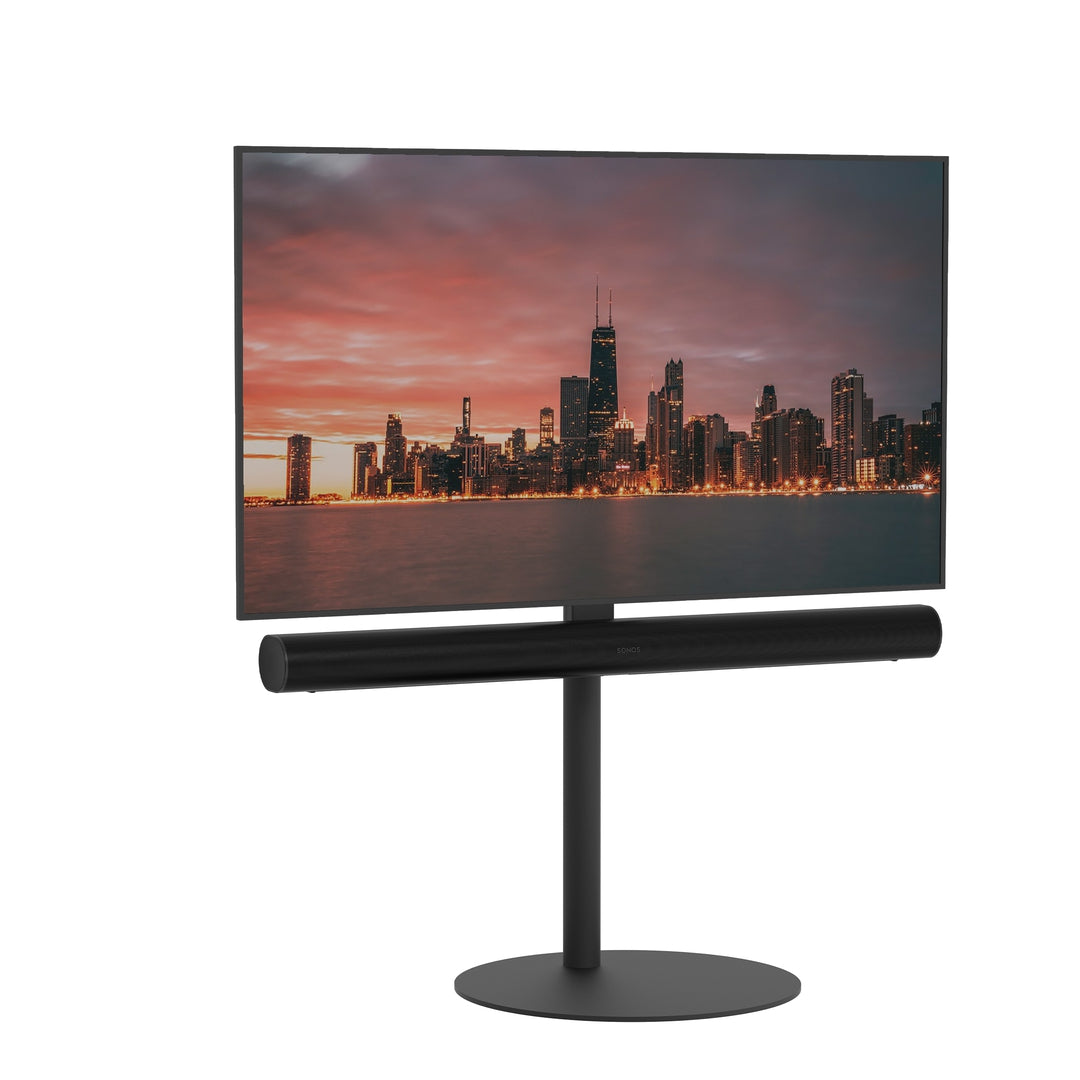 Cavus SPHERE100B01A TV-Ständer für Sonos ARC, Stahl Schwarz