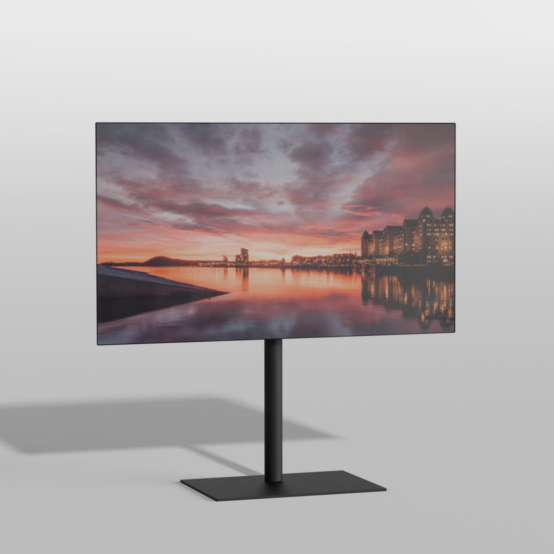Cavus SQUARE100B01 TV-Ständer SQUARE, Schwarz, 1m, 75-400