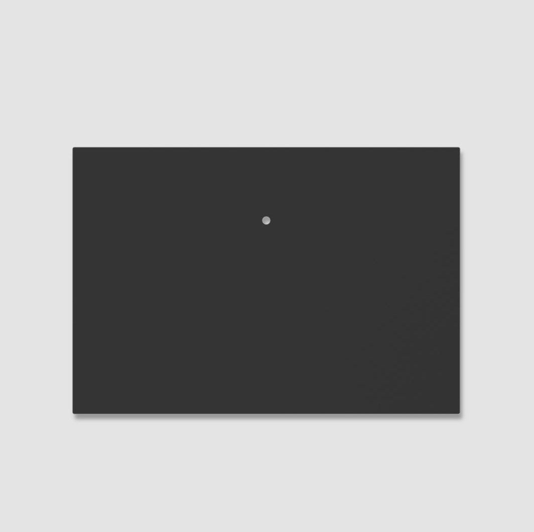 Cavus CAV-SQUARE-B Bodenplatte Stahl schwarz, 60x45 cm