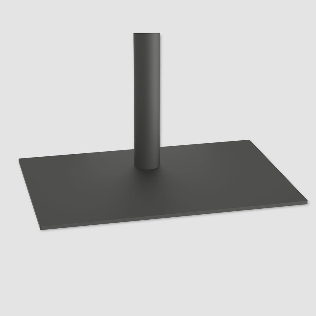 Cavus CAV-SQUARE-B Bodenplatte Stahl schwarz, 60x45 cm