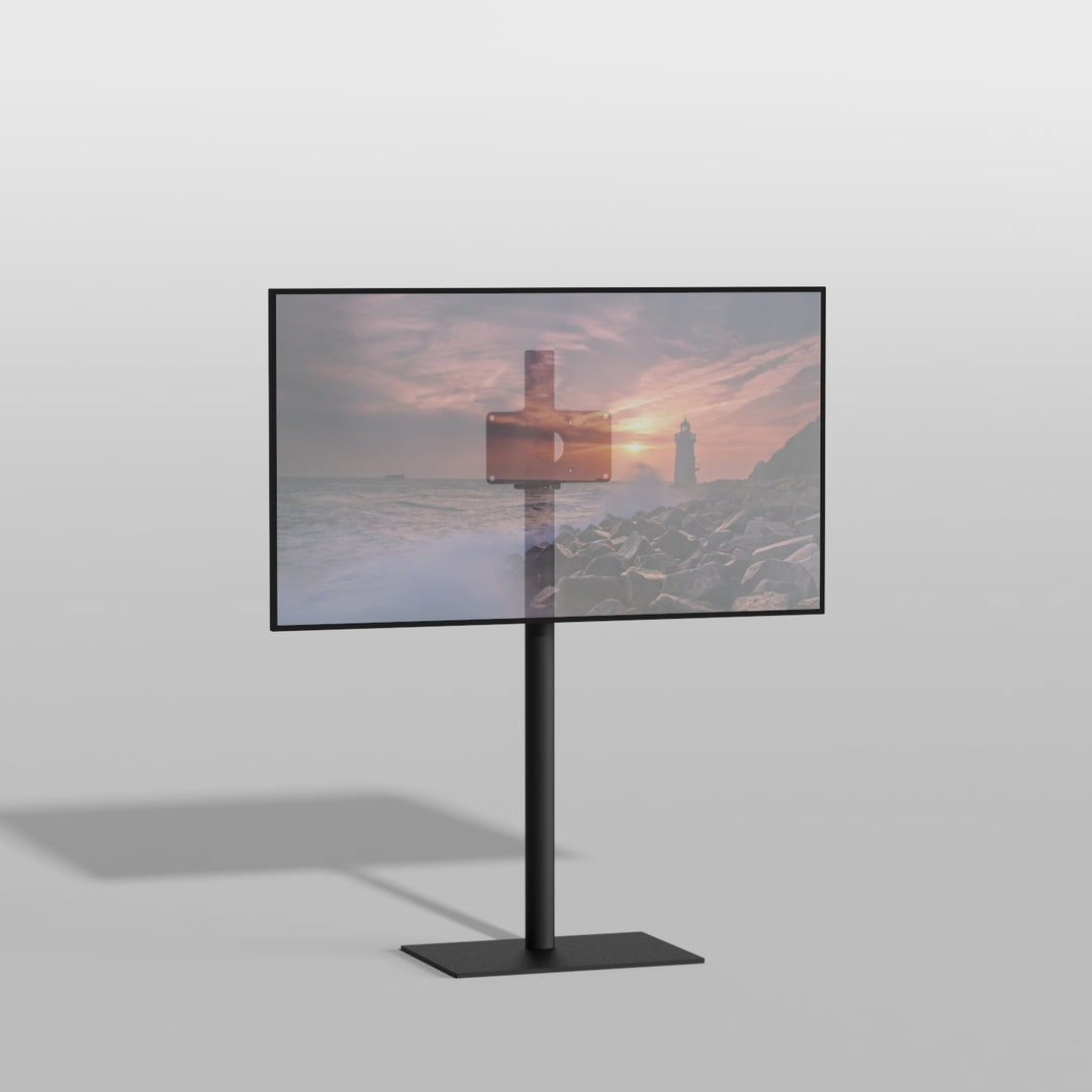 Cavus TILE100B21 TV-Ständer TILE, Schwarz, 100cm, 200x100