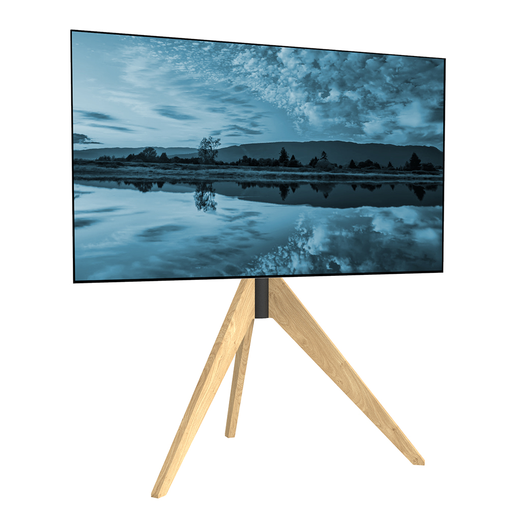 Cavus TRIANGLE120B01 TV-Ständer Eiche, Vesa 75x75 - 400x400