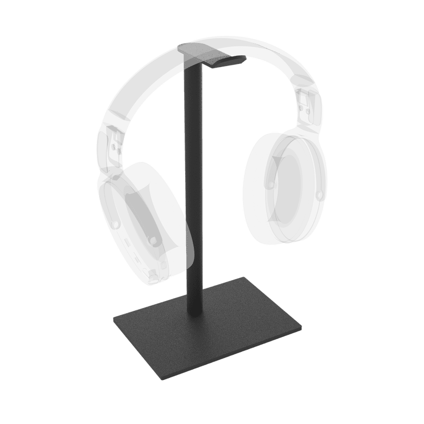 Cavus Kopfhörerständer Square, Schwarz Rechteckig