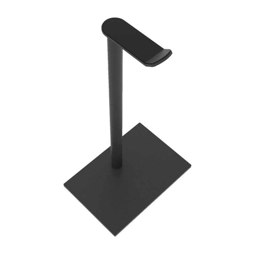 Cavus Kopfhörerständer Square, Schwarz Rechteckig