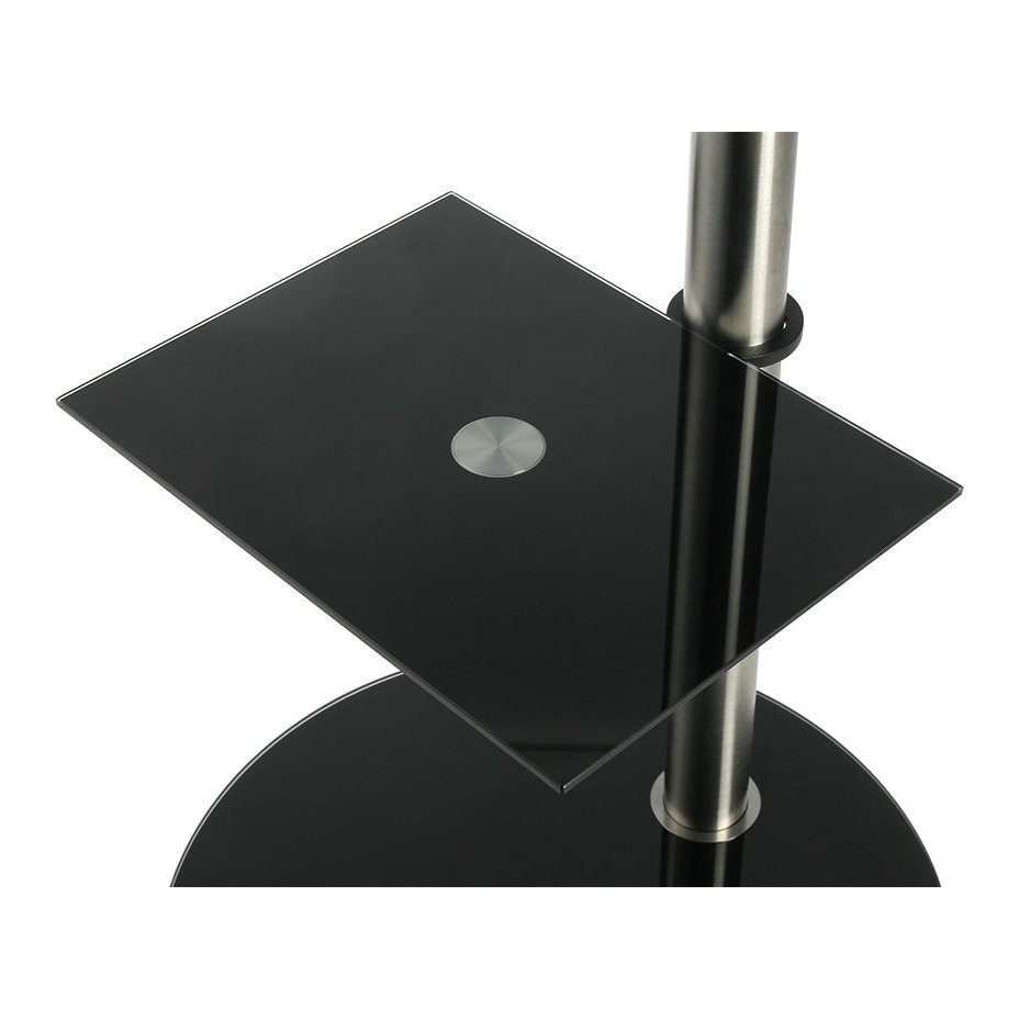 Cavus Glasplatte schwarz 40x30 cm für 60 mm Säule