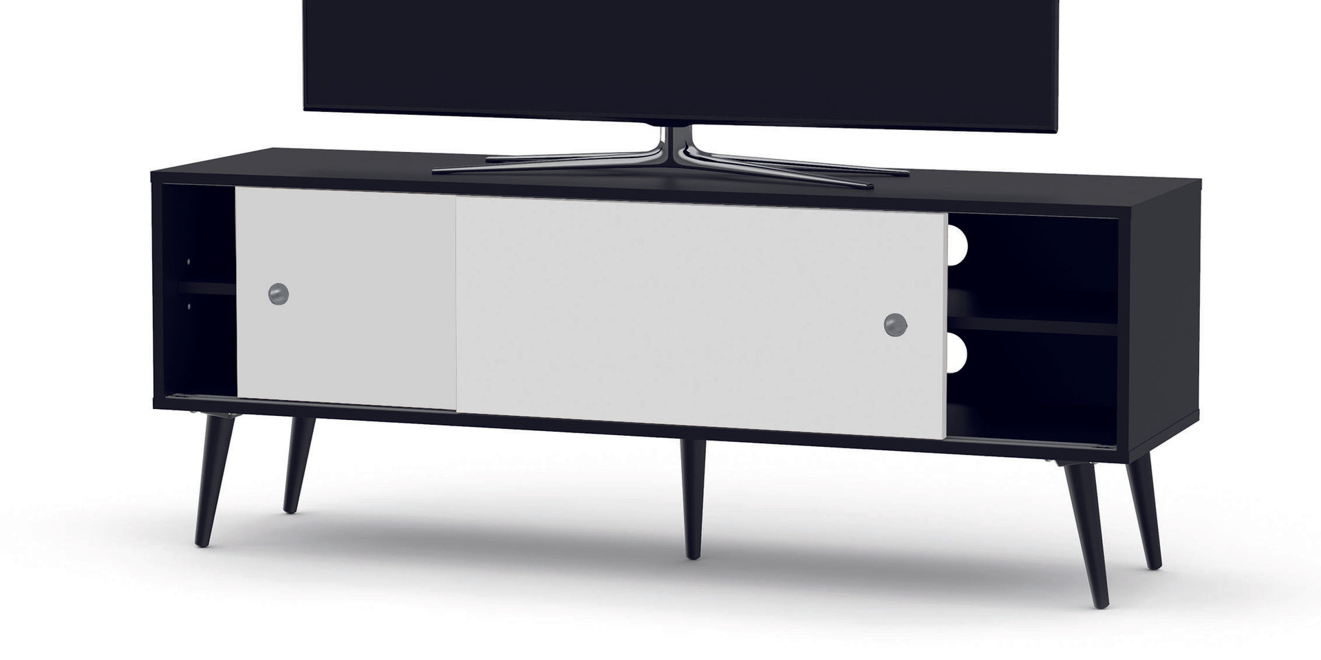 Sonorous Retro 140 Body Schwarz, Front Weissglanz