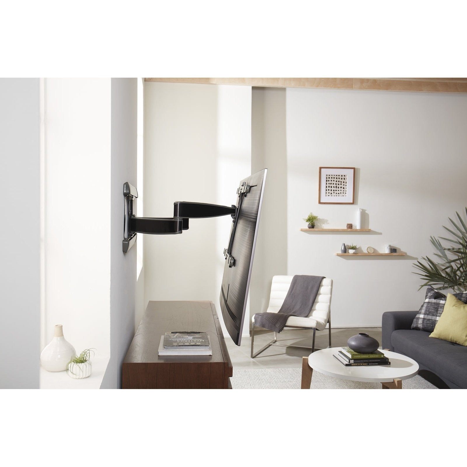 Sanus VLF728-B2 Schwenkbarer Wandhalter Schwarz