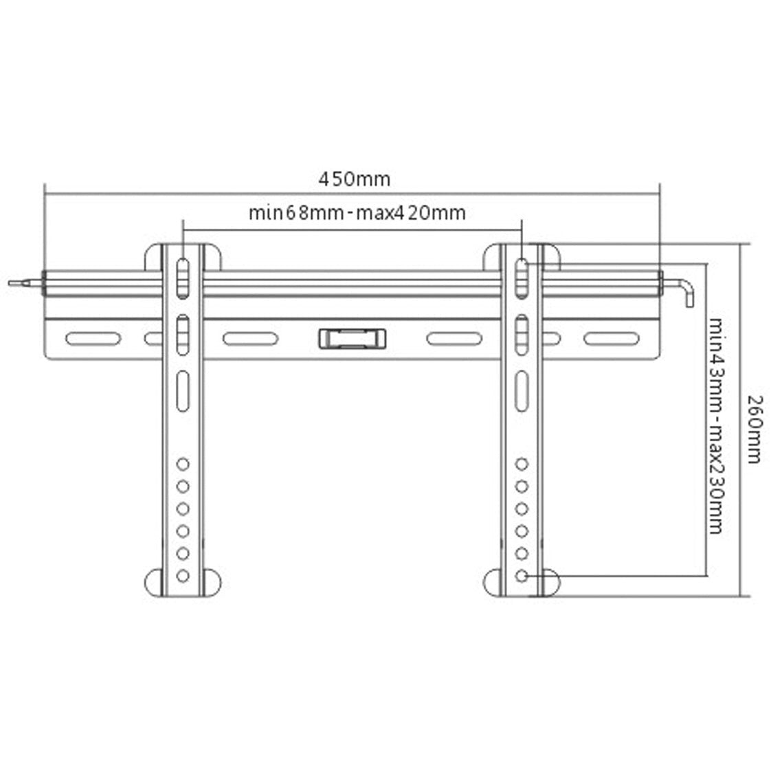 Cavus WMF001 Wandhalterung fix 32"-55"