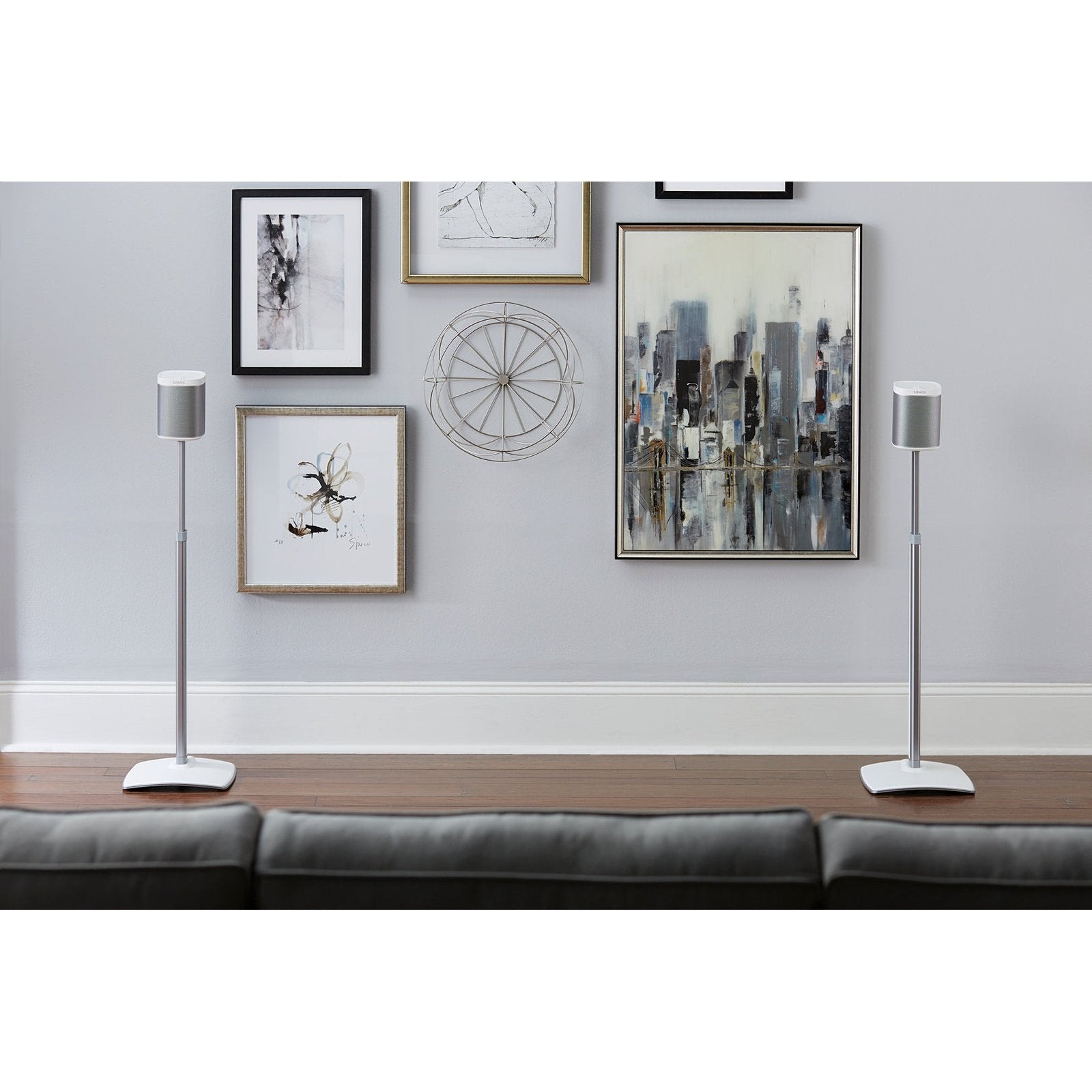 Sanus Ständer zu Sonos One, Play:1 & 3 weiss, höhenverstellbar Premium