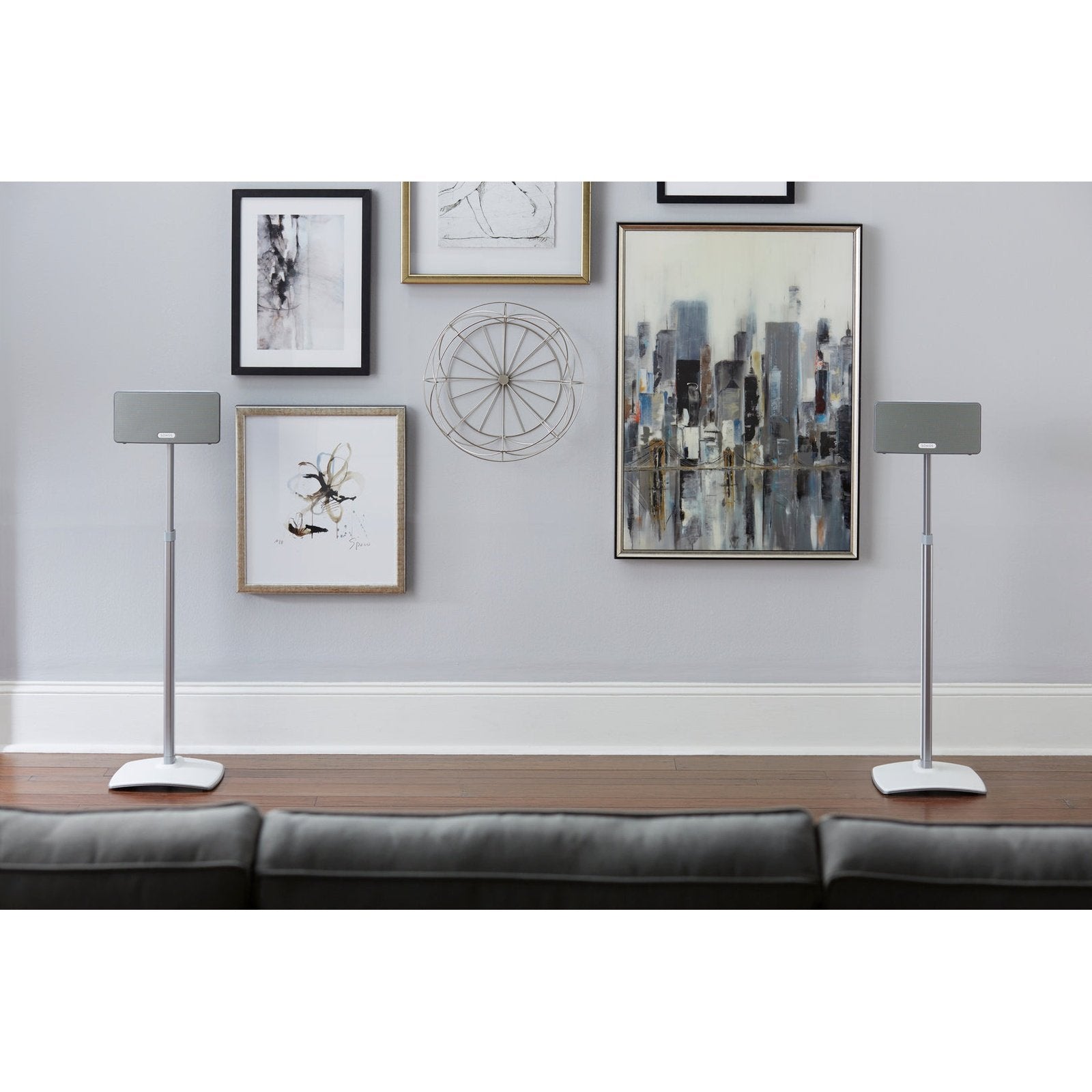 Sanus Ständer zu Sonos One, Play:1 & 3 weiss, höhenverstellbar Premium