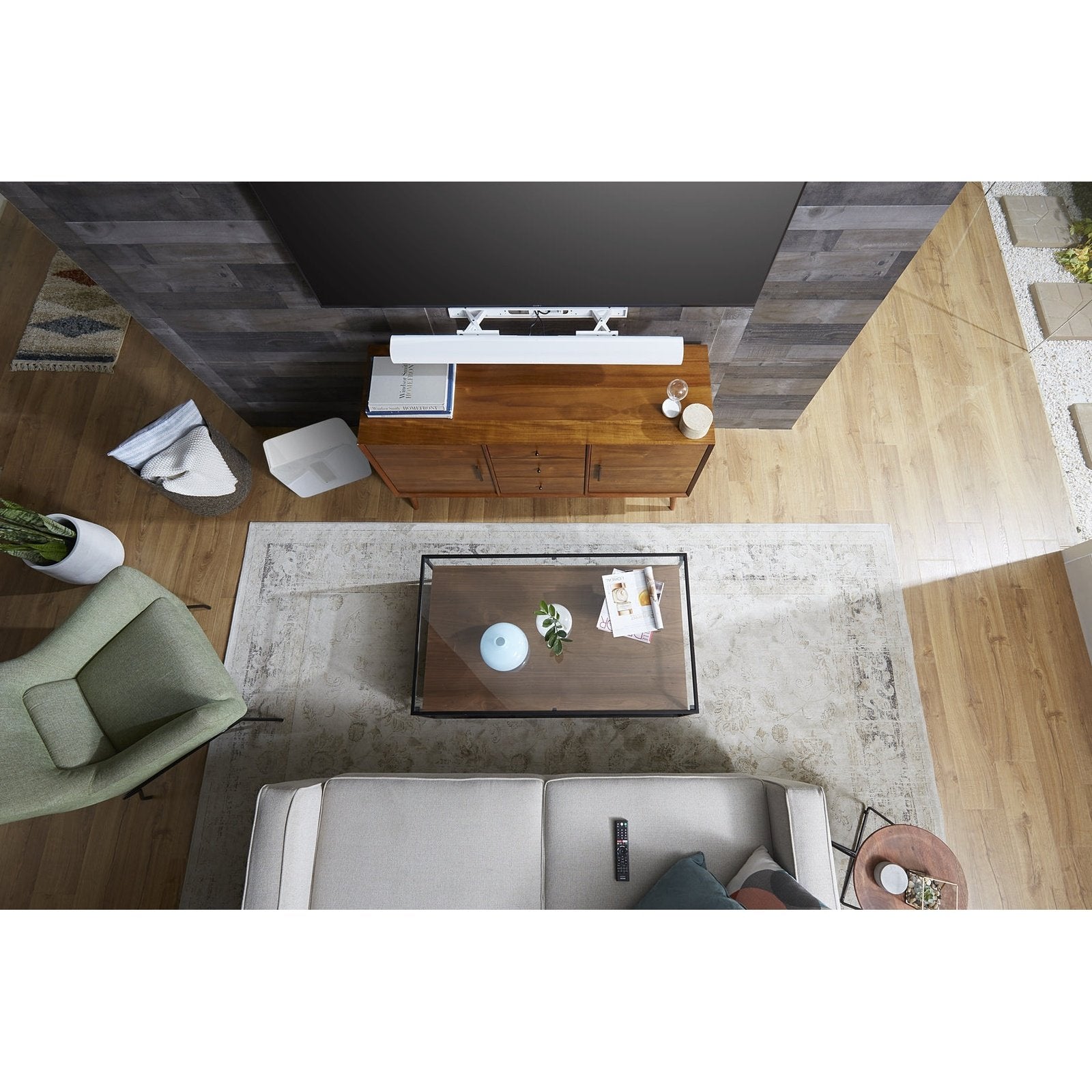 Sanus Wandhalterung für Sonos Arc, ausziehbar Weiss