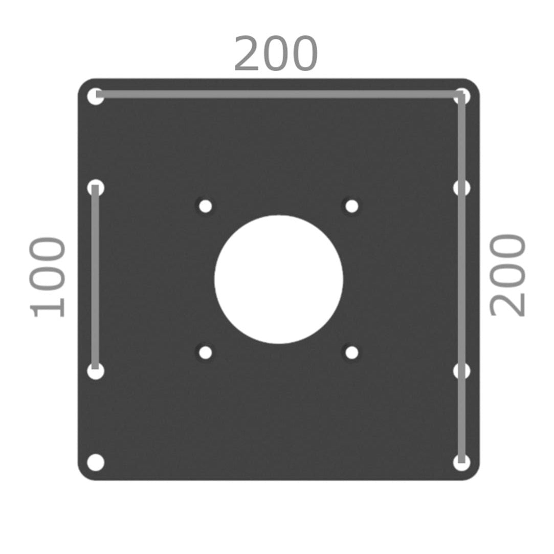 Cavus CAV-V22 Montageplatte zu Cavus-Kopfteil