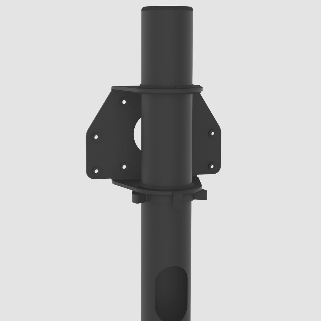 Cavus CAV-PS120B Säule 50mm Stahl schwarz, Höhe 120 cm