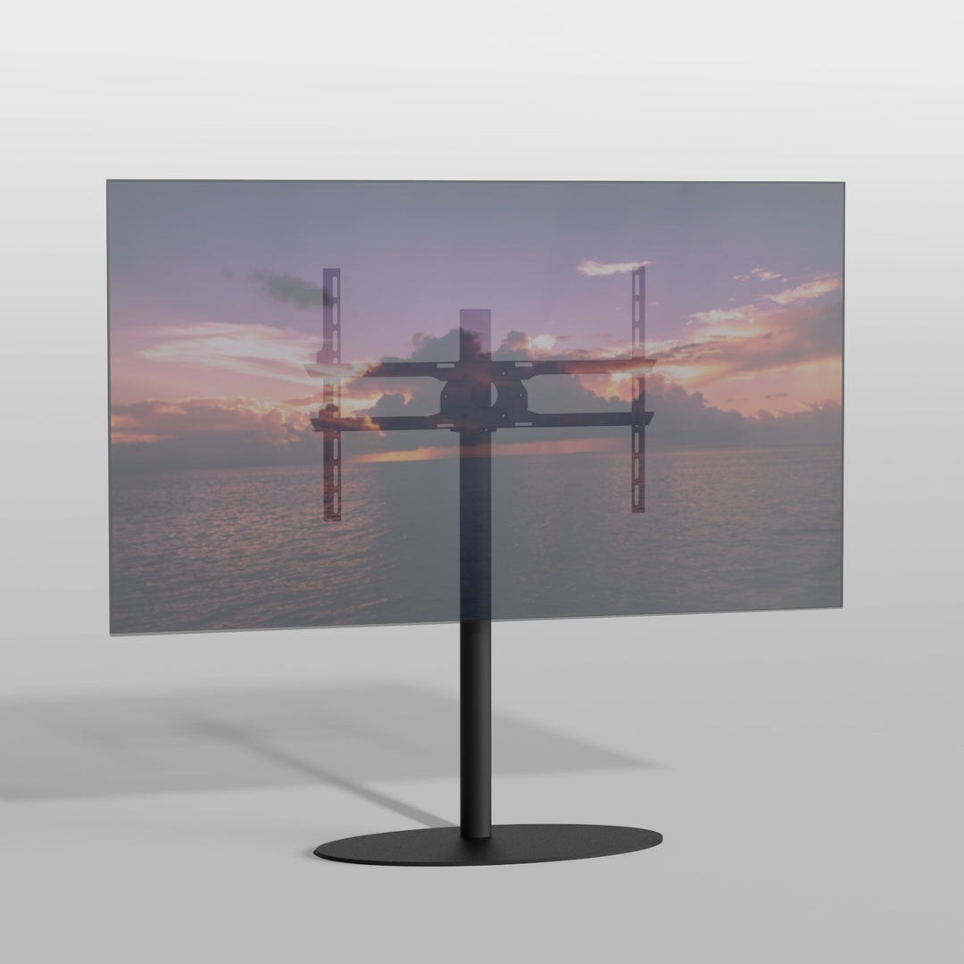 Cavus TV-Ständer ELLIPS Schwarz, 1m, 600x400