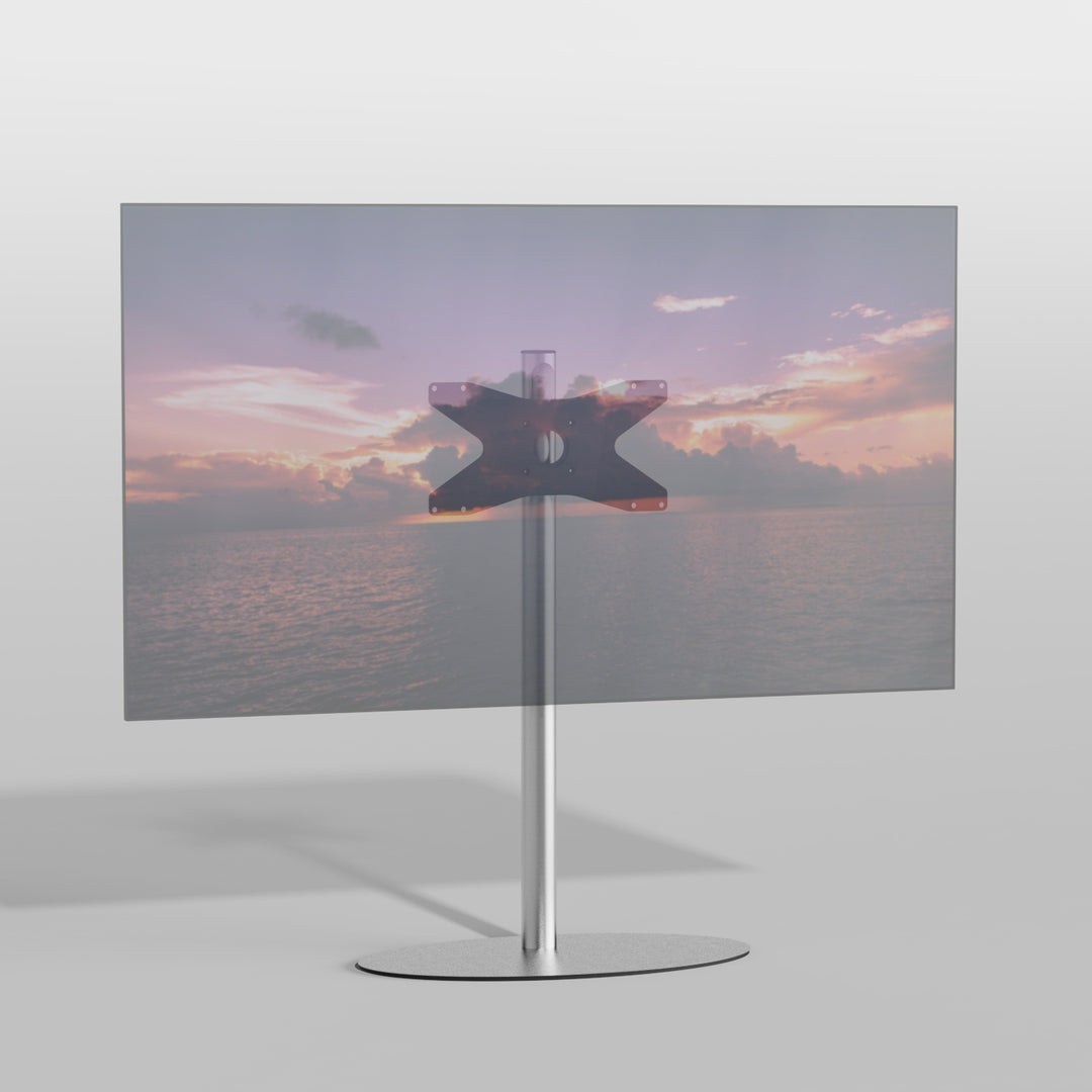 Cavus TV-Ständer ELLIPS Edelstahl 1m, 400x200