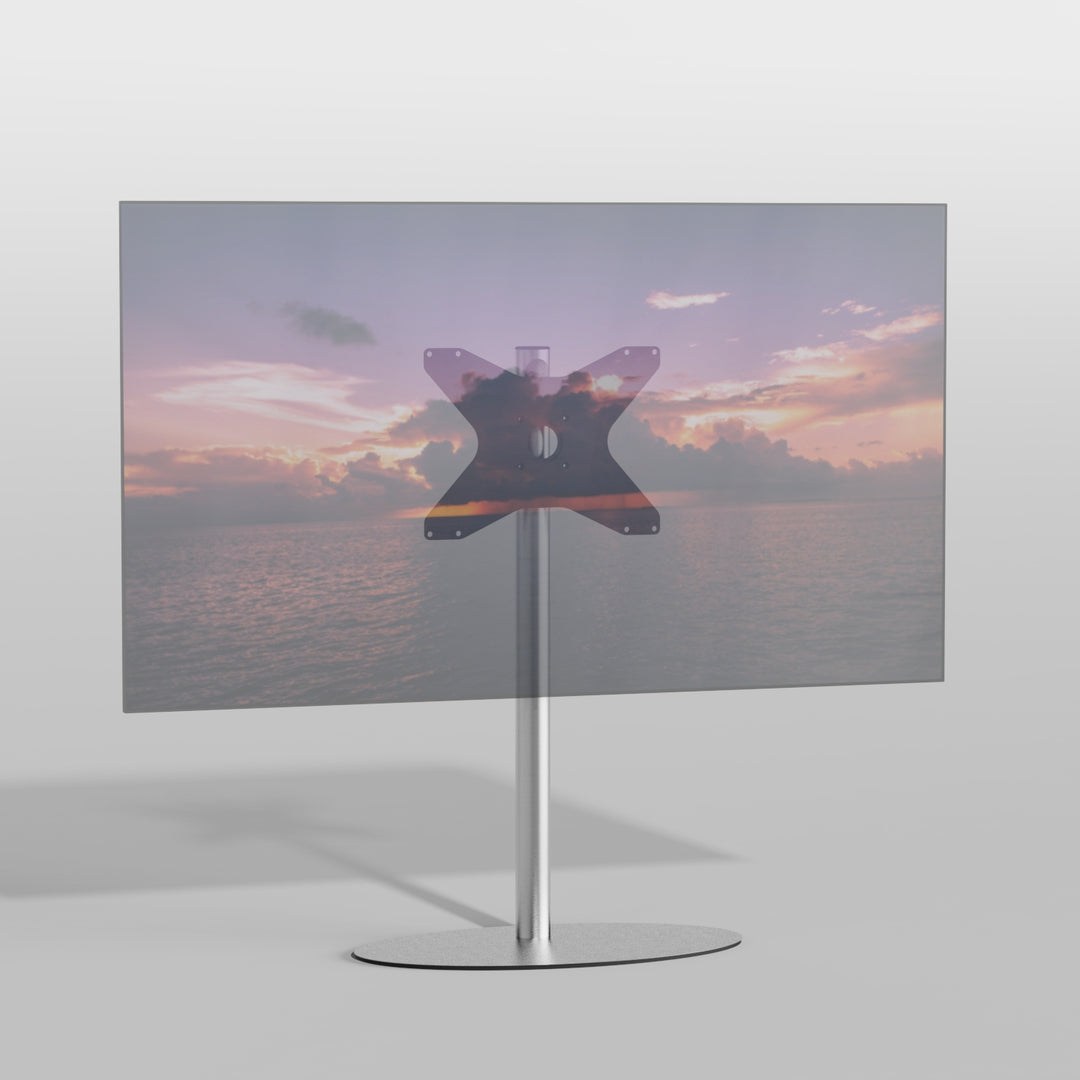 Cavus TV-Ständer ELLIPS Edelstahl 1m, 400x300