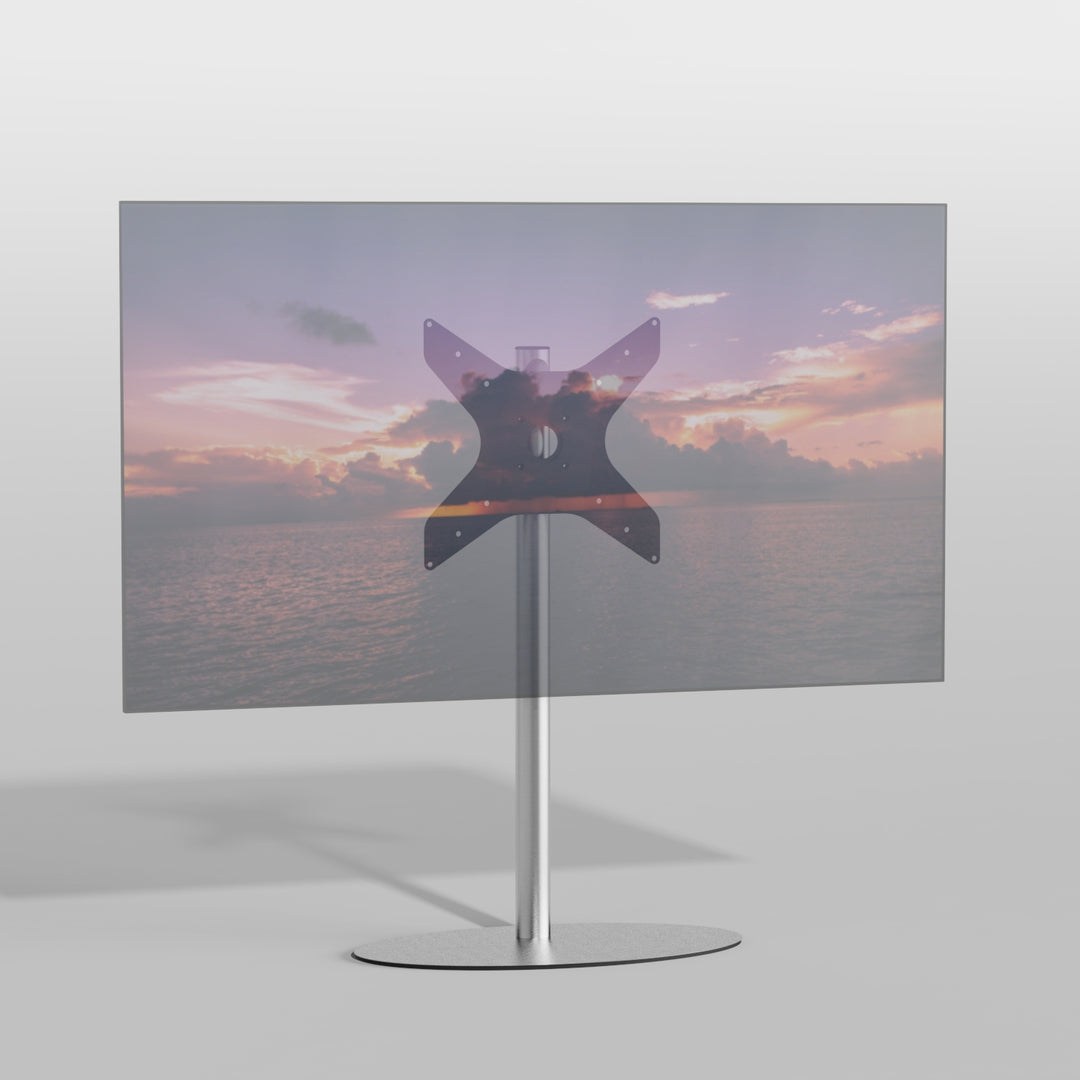 Cavus TV-Ständer ELLIPS Edelstahl 1m, 400x400