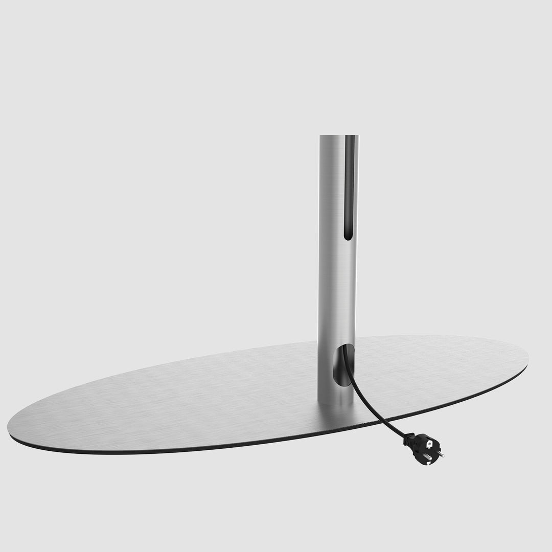 Cavus CAV-ORBIT-S Bodenplatte Oval Edelstahl, 98x45 cm