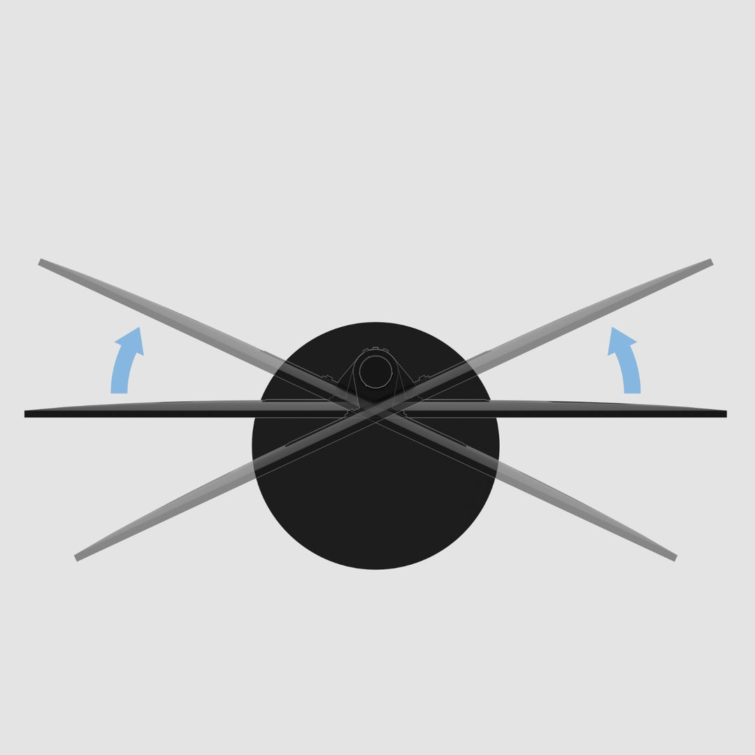 Cavus SPHERE120B01 TV-Ständer SPHERE, Schwarz, 1,2m, 75-400