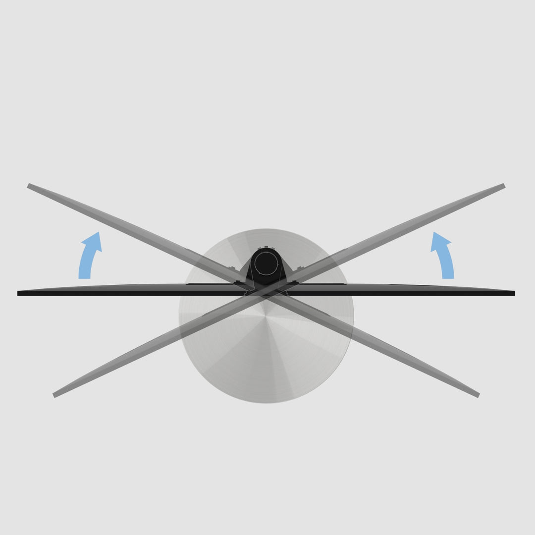Cavus TV-Ständer SPHERE Edelstahl 1m, 400x200