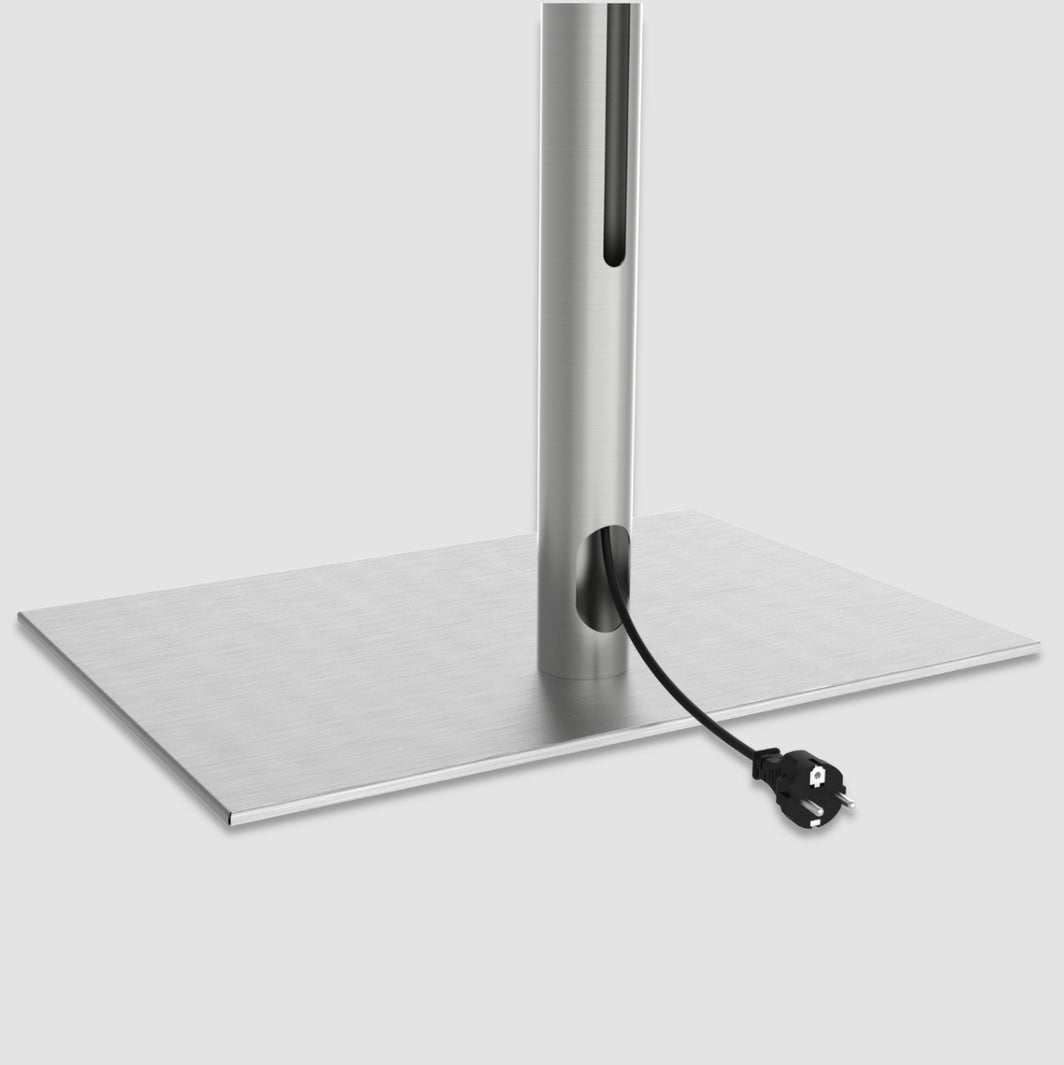Cavus TV-Ständer SQUARE Edelstahl 1m, 400x300