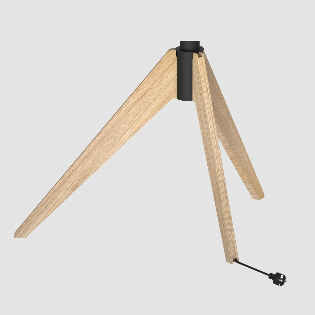 Cavus TRIANGLE120B01 TV-Ständer Eiche, Vesa 75x75 - 400x400