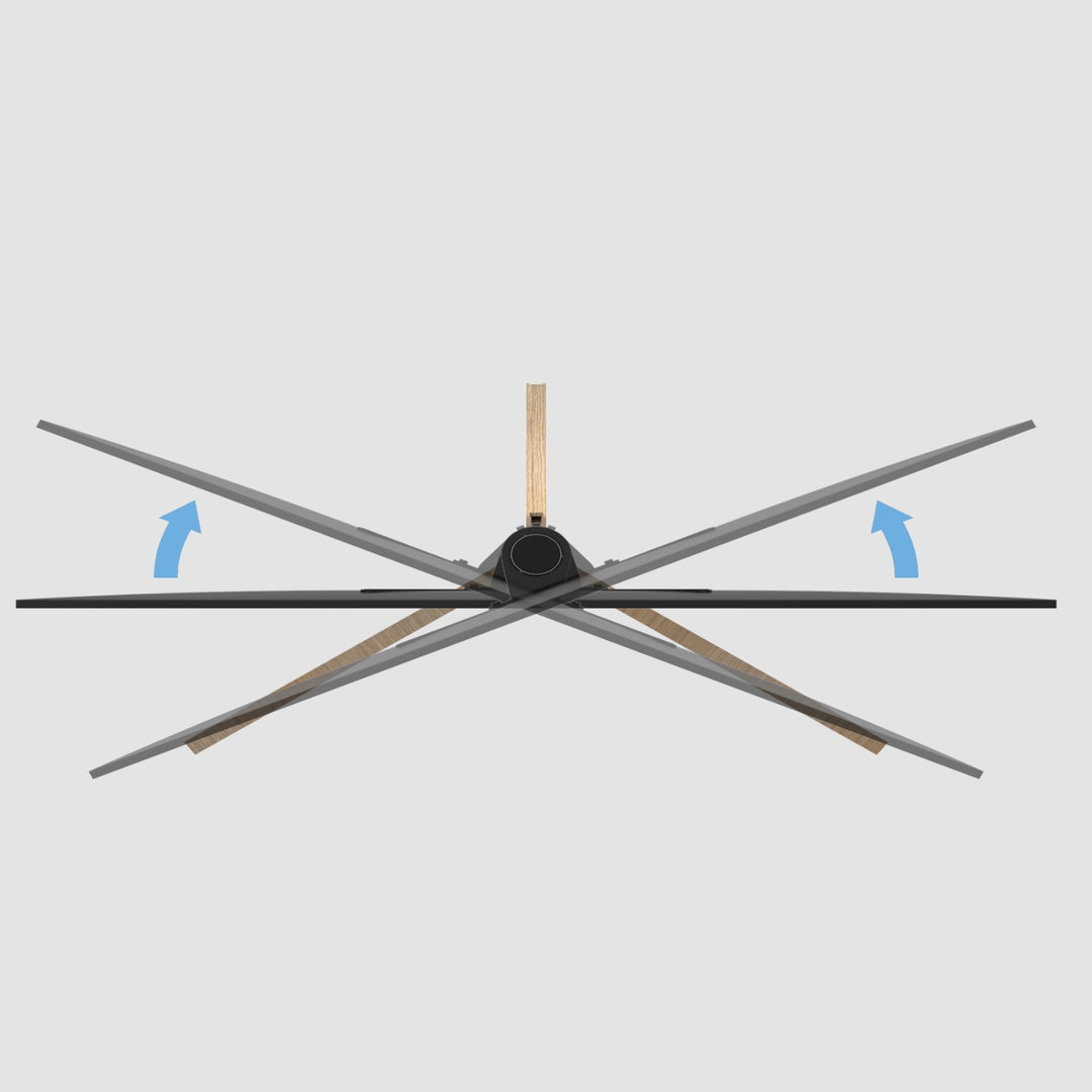 Cavus TRIANGLE120B01 TV-Ständer Eiche, Vesa 75x75 - 400x400