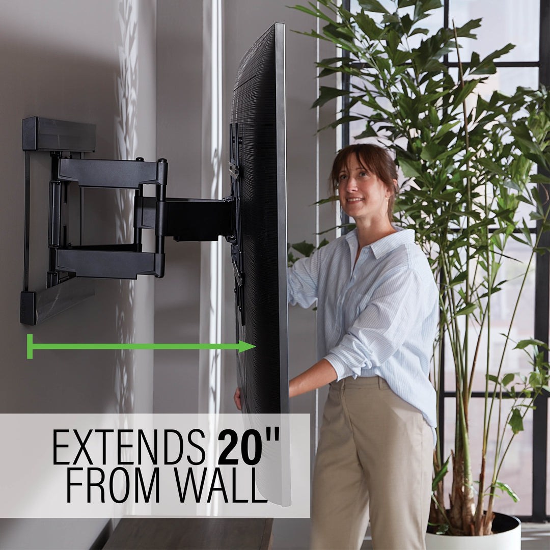 Sanus VLFS820-B2 Schwenkbarer Wandhalter Slim, Schwarz