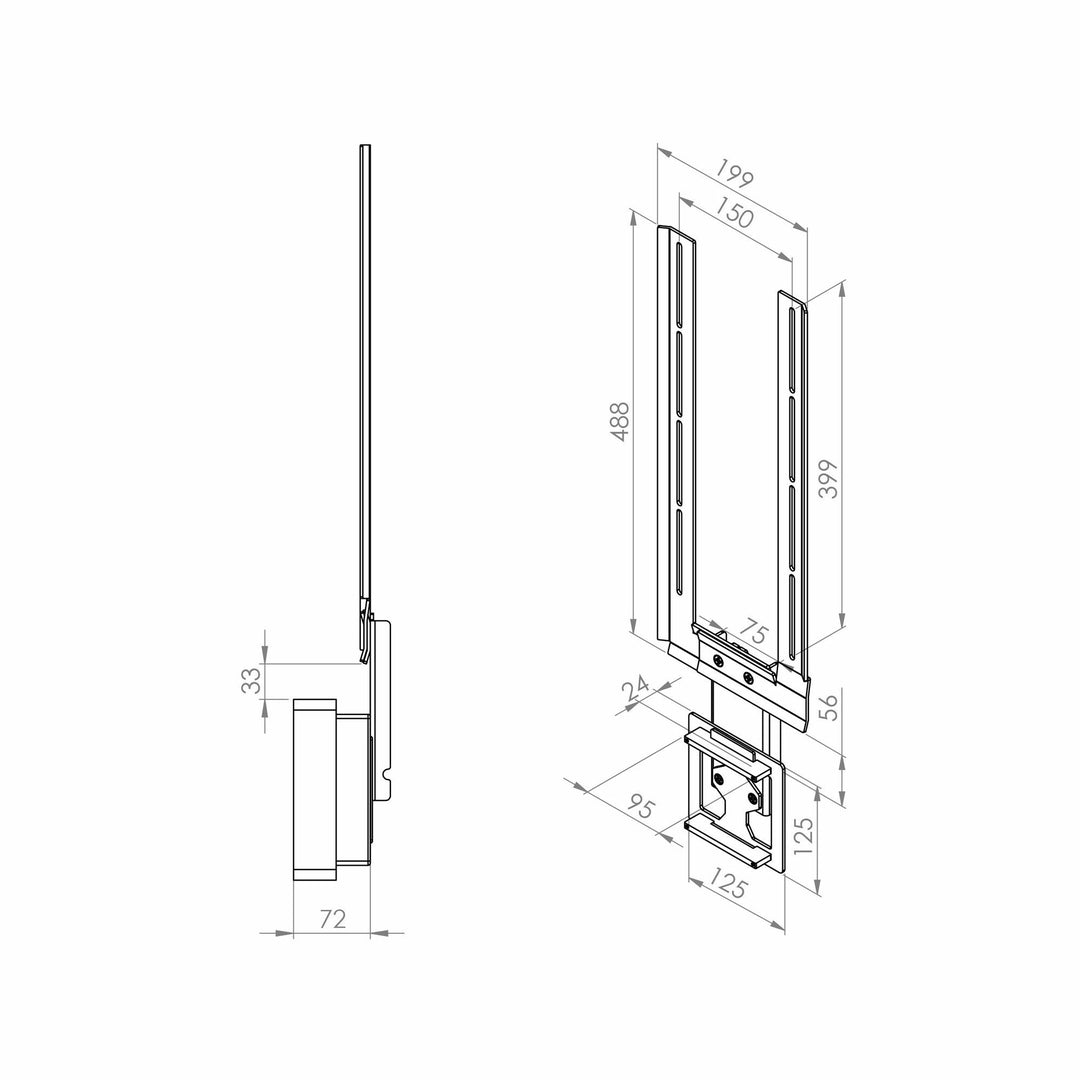 Cavus CAPFSTAGEB Soundbarhalter für B&O Stage