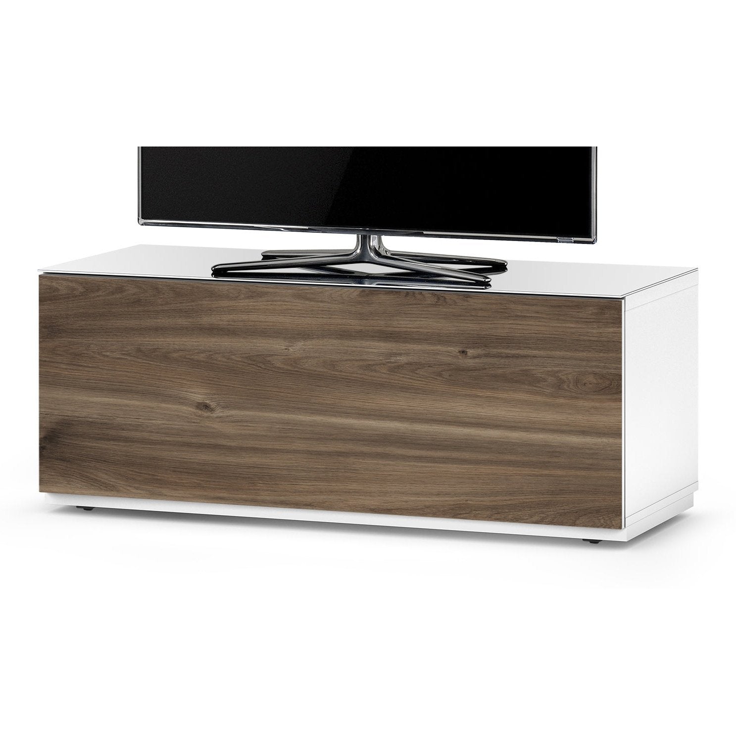 Sonorous STA110F Weiss, Klappe Castello Walnuss, Sockel