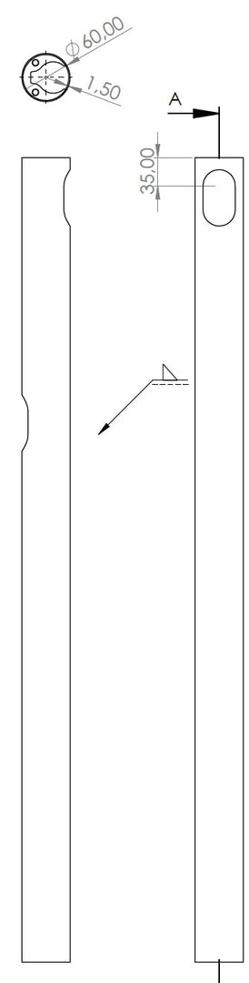 Cavus Bodenplatte SPHERE Edelstahl inkl. 100 cm Rohr für Bodenanschluss