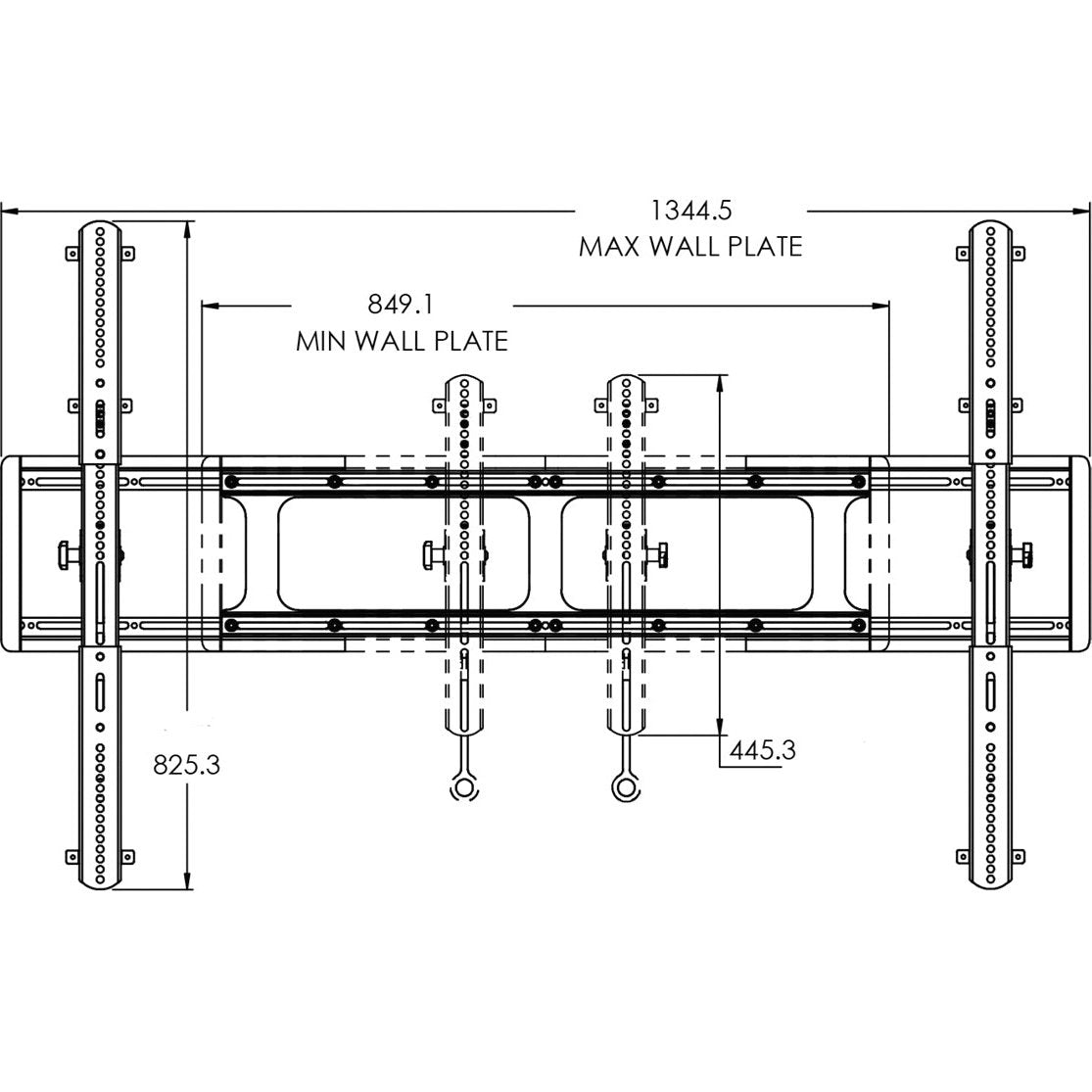 Sanus VXT7-B2 Wandhalter Neigbar und Ausziehbar