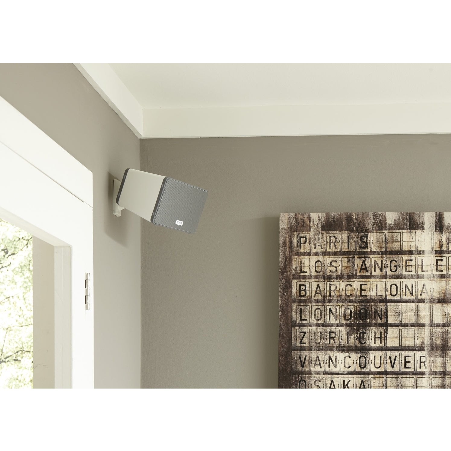 Sanus Wandhalter zu Sonos One, Play:1 & 3 Weiss